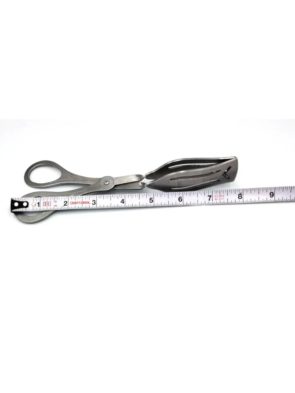 Vintage Stainless Steel Scissor Serving Tongs Pastry Cake Buffet Kitchen Tool